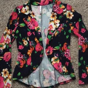 Floral blazer
